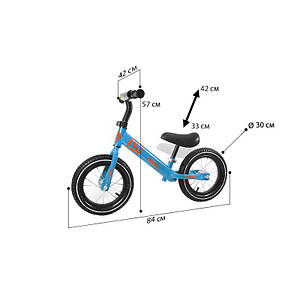 Беговел дитячий Baishs 058 Blue двоколісний велосипед без педалі для малюків