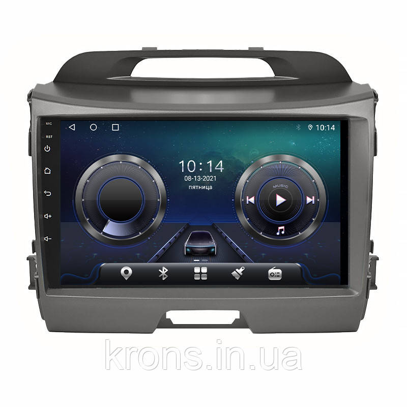 Штатная магнитола Lesko для Kia Sportage III 2010-2014 экран 9" 4/32Gb/ 4G/ Wi-Fi/ CarPlay Premium GPS Android