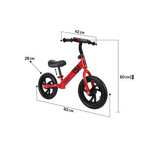 Дитячий бігував Baishs HS-A313 Red автоматичний велосипед для дітей двоколісний