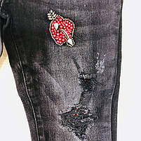 Джинси для дівчат оптом, S&D, 4-12 років, № DT134, фото 5