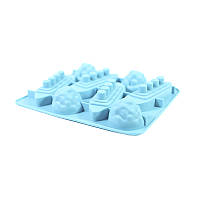 Силиконовая форма для льда CUMENSS TITANIC A10011 Blue емкость для заморозки