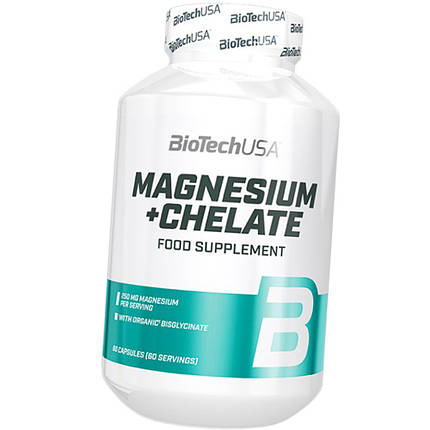 Магній BioTech Magnesium Chelate 60 капс, фото 2