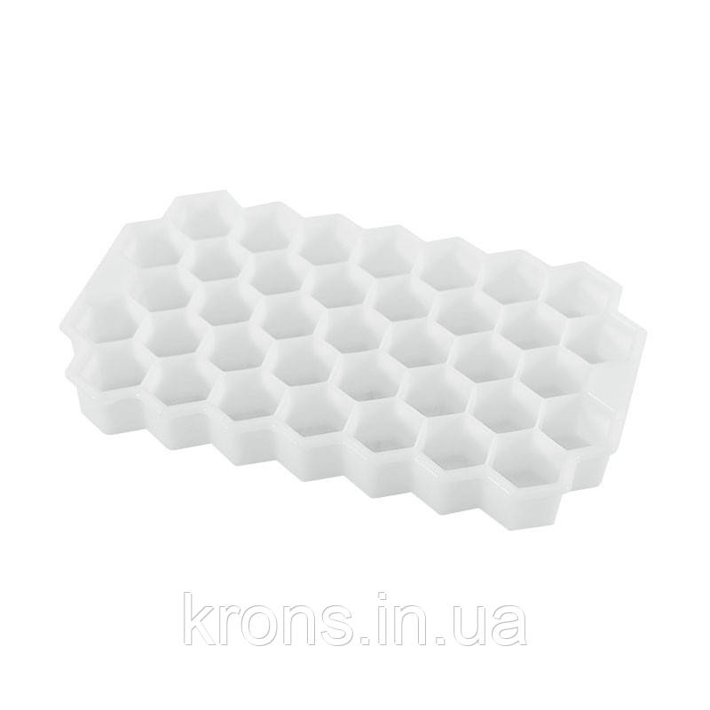 Силіконова форма CUMENS Соти White ємкість для льоду, фото 1