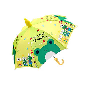 Дитячий парасоль Lesko QY20301 Little Frog (лягшка) тростина автоматичної з пластиковим чохлом