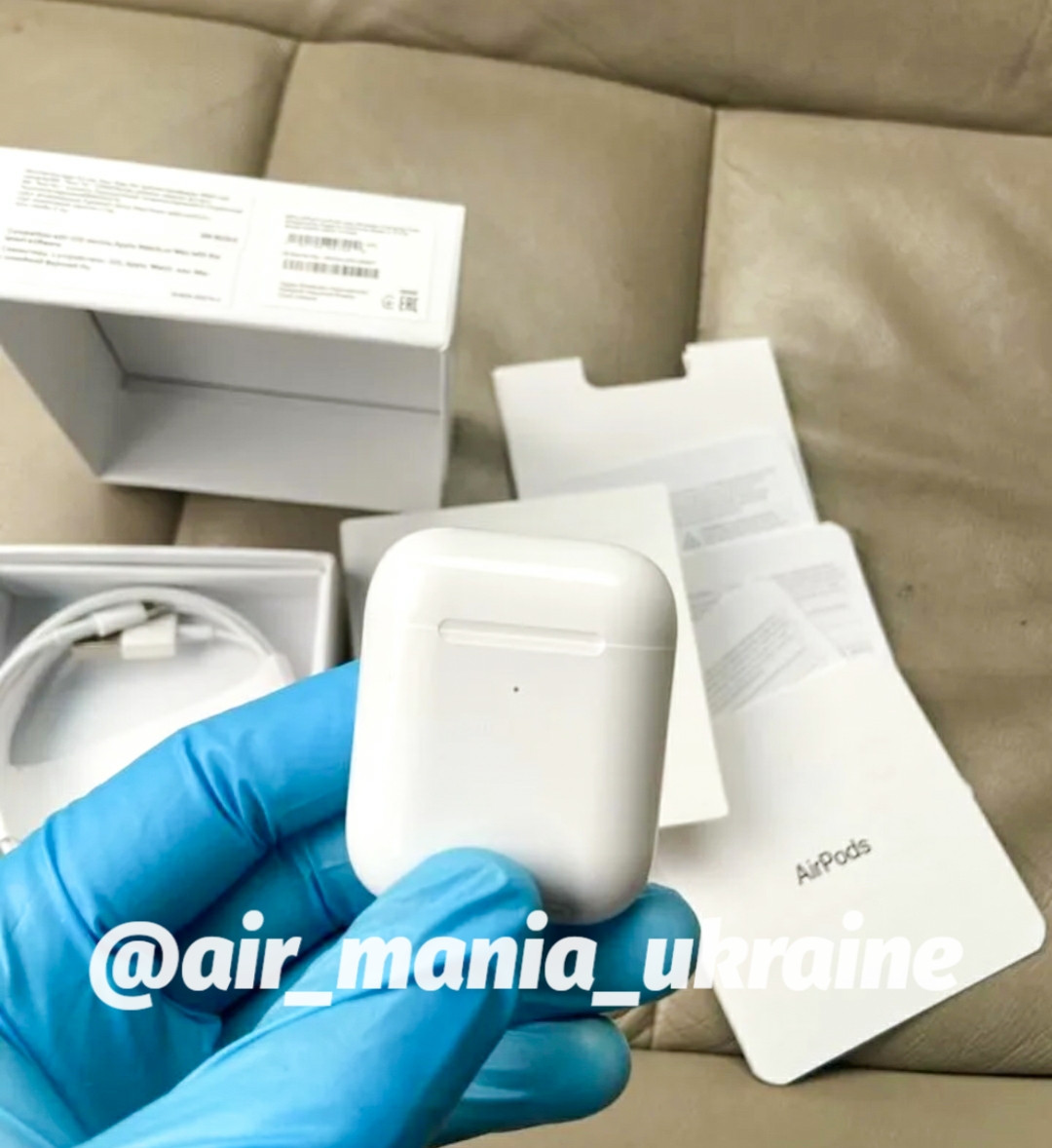 Бездротові Навушники Люкс Аналог Airpods 2 1:1 Серійний номер в параметрах Bluetooth Опт Дроп