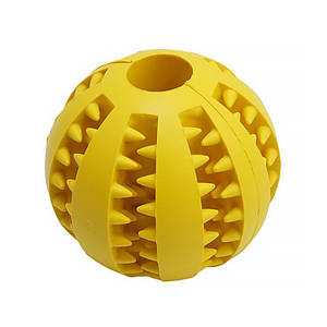 Іграшка м'яч для собак Piitao 026631 Yellow D:7,0см жувальний гумовий гумовий