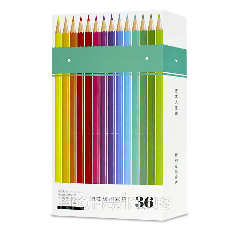 Набір олівців Lesko Oilines-2021 36 Col. Малюнок No101, фото 1