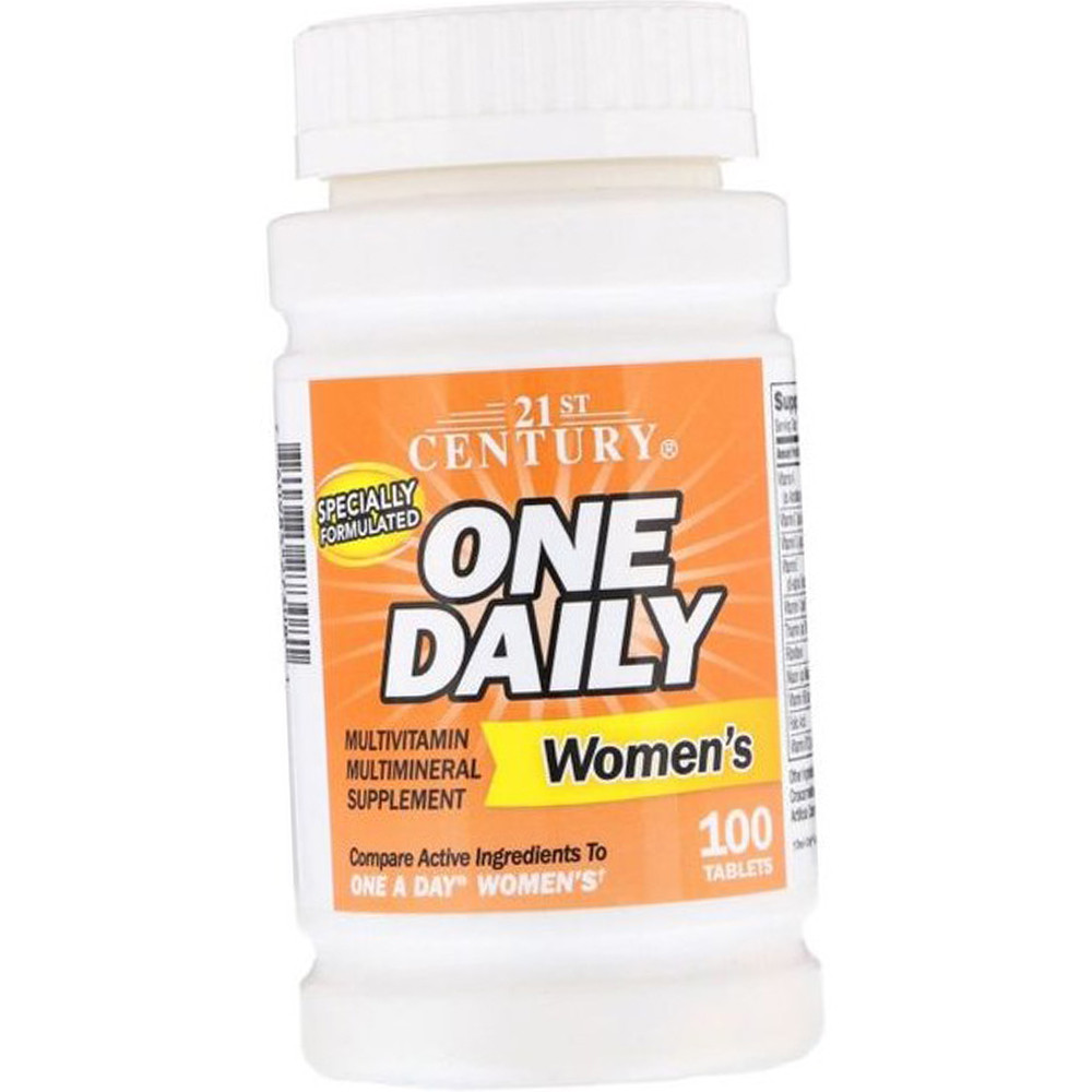 Вітаміни та мінерали для жінок 21st Century One Daily Multivitamin for Womens 100 таб, фото 1