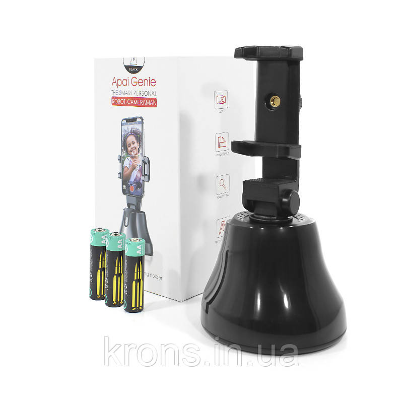 Штатив для телефону з датчиком руху Apai Genie 360 градусів Black, фото 1