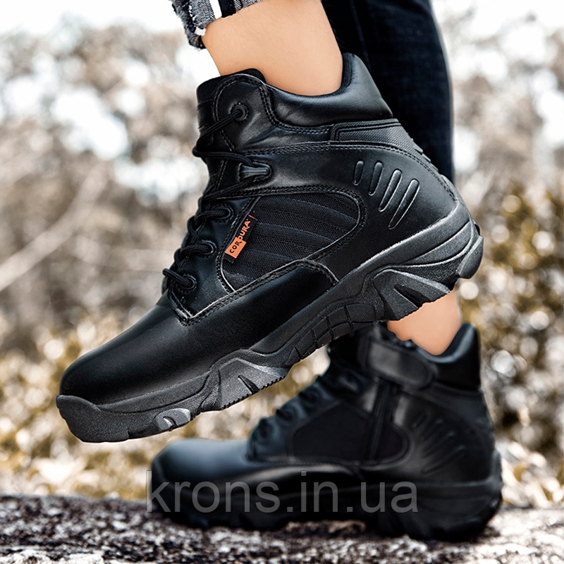 Черевики тактичні Lesko 6675 Black розмір 39 чоловічі військові tactical, фото 1