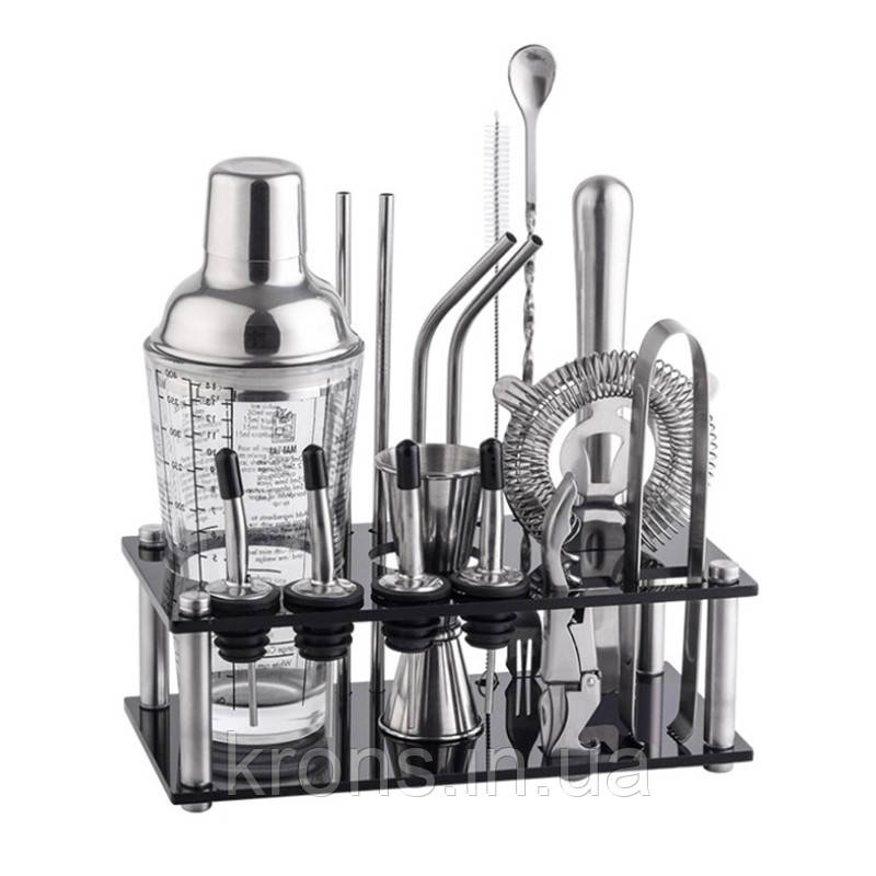 Набір для бару 16 предметів Creation K17-3 з підставкою, фото 1