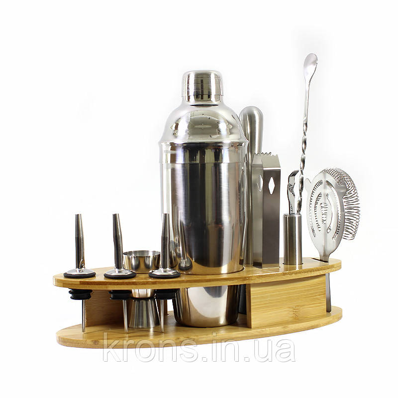 Набір для бара Youchen MC-Y1 з 12 предметів із підставкою інвентар бармена, фото 1
