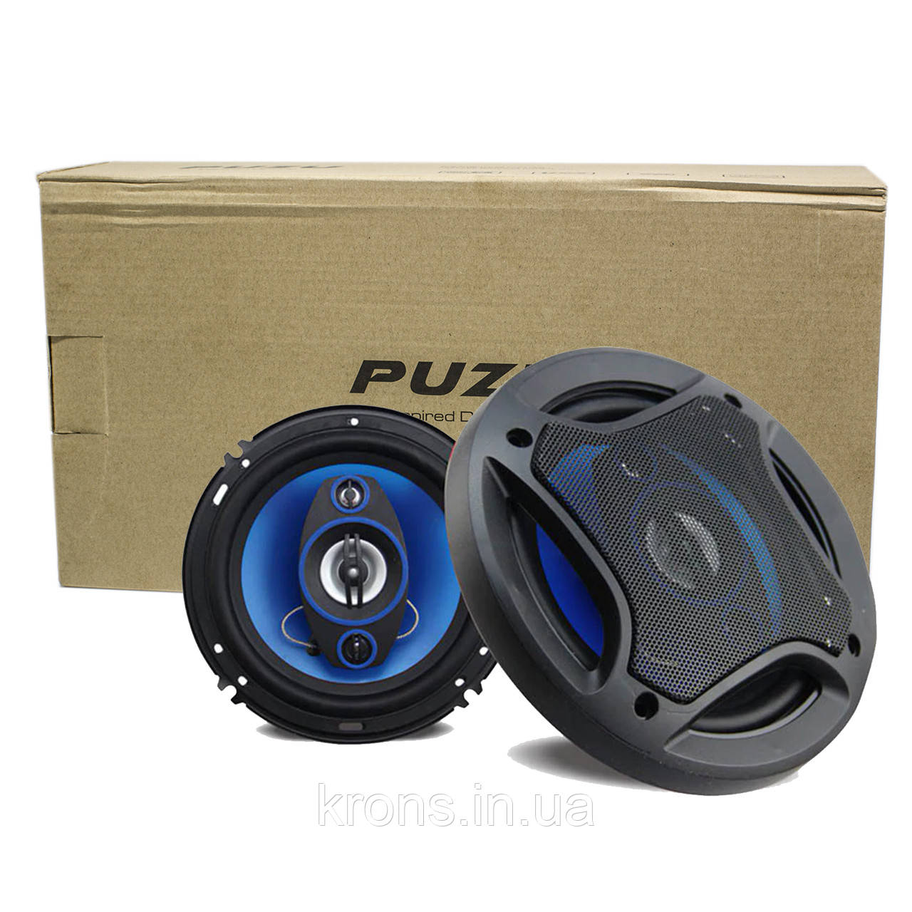 ➤Автоакустика Puzu PZ-6562B 6.5-дюймовий (16.5 см) max потужність 180 W 65-20Khz метал + пластик