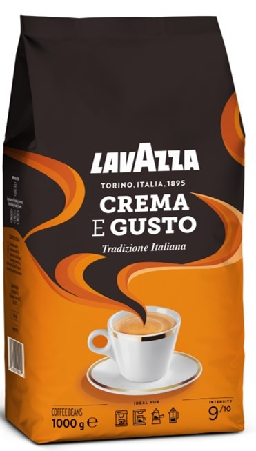ОРИГІНАЛ! Кава в зернах Lavazza Crema e Gusto Tradizione Italiana 70/30 1кг, Італія