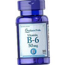 Вітамін Б6 Puritan's Pride Vitamin B-6 50 mg 100 таб, фото 3