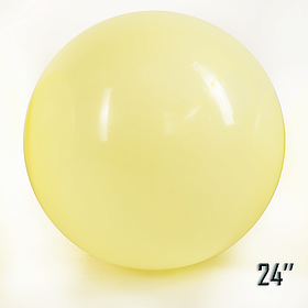 Кулька 24"/60 жовтий (ванільний) макарун латекс ТМ "Balonevi" однотонний УП шт.