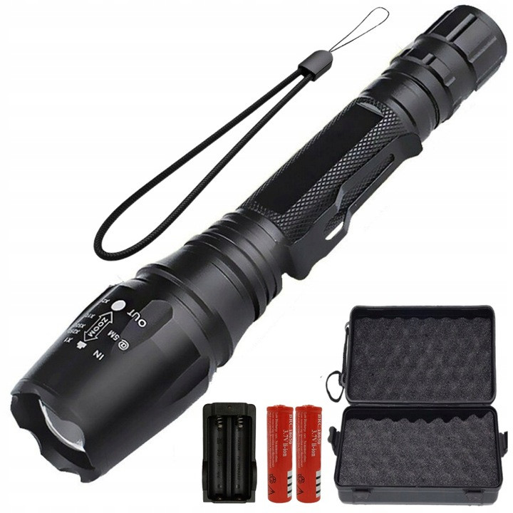 Ручний тактичний ліхтар TACTIC LIGHT ZOOM CREE T6 Польща