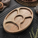 Менажниця дерев'яна Дуб,ясен D-30, фото 2