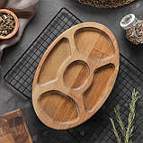 Менажниця дерев'яна Дуб,ясен D-30, фото 3