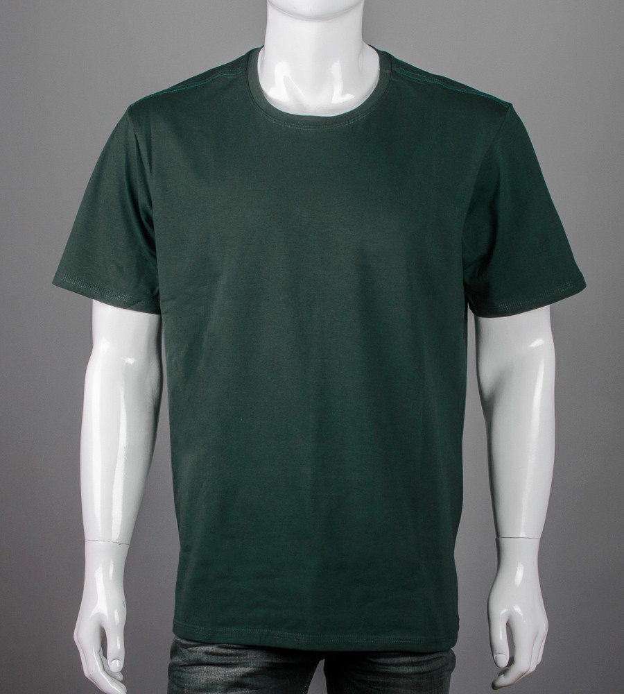 Футболка супербатал Однотонна 2300сб (Уп.2 шт. 5XL,6XL), Темно-зелень
