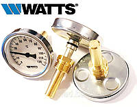 Термометр биметаллический WATTS TB-63/50 с погружной гильзой, фото 1
