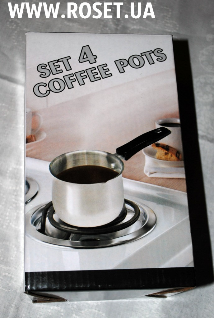 Кофейный набор (турки) Set 4 Coffee Pots - фото 1 - id-p255026453