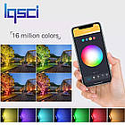 Дистанційний розумний прожектор 20Вт IP65 RGB+W+WW з WiFi, Розумний будинок Tuya LMP100-20, фото 4