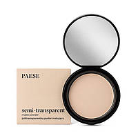 Компактная пудра Полупрозрачная матовая Pressed Powder Semitransparent Paese 9g