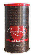 Турецька кава мелена Cezbeli 500 г, кава дрібномелена для турки, помірно міцна