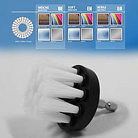 Щетка-насадка на дрель шуруповерт S&R д.51 мм для чистки кожи, мебели, ковров, колес