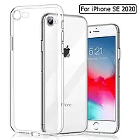 Силиконовый прозрачный чехол для Apple iPhone SE 2020 /7/8