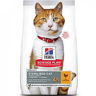 Hill's (Хиллс) SP Sterilised Chicken - Сухой корм с курицей для стерилизованных котов от 6 мес. 3 кг
