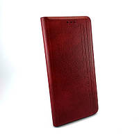 Samsung Galaxy A02s, A025 чехол книжка боковой с подставкой Leather Gelius красный