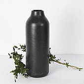 Ваза гончарна керамічна для квітів настільна 31.5 см "Модерн 1" Чорний Rezon