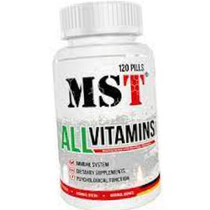Мультивітаміни MST All Vitamins 120 pills, фото 2