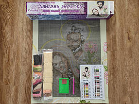 SP024 Набір діамантової мозаїки 40х50 Свята сім'я в ліліях, Ні, фото 3