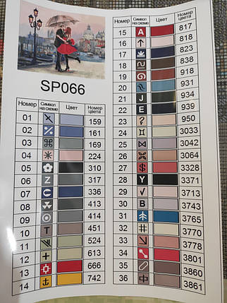 SP066 Набір алмазної мозаїка 40х50 Закохана пара, Ні, фото 4