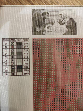 SS807 Набір діамантової мозаїки 40х70 Свята родина монохром сіра, фото 3