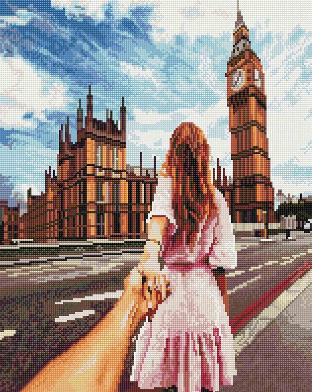 SPR079 Набір діамантової мозаїки на підрамнику 40х50 Слідуй за мною