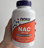 N-ацетилцистеїн Now Foods NAC 600 mg 250 капс Нау Фудс