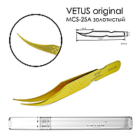 Пінцет Vetus MCS-25A, золотистий