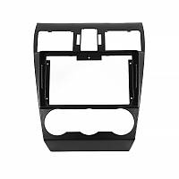 Переходная рамка Lesko 9" Black для авто Subaru Forester Impreza, XV, Crosstrek, WRX, Levorg 2012-2018 SA 008N