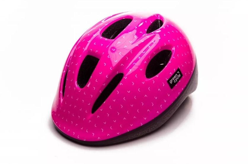 Шолом дитячий Green Cycle MIA рожево-білий лак 48-51cm
