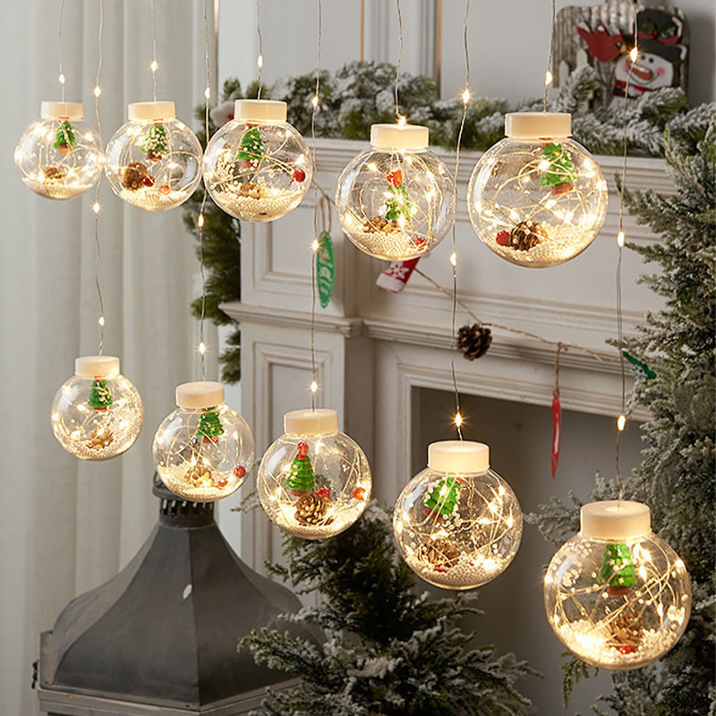 Светодиодная гирлянда Lesko Y004 Christmas Tree 3.5 м Теплый свет новогодняя на окна (Gold_8659-31157) - фото 1 - id-p1588712823