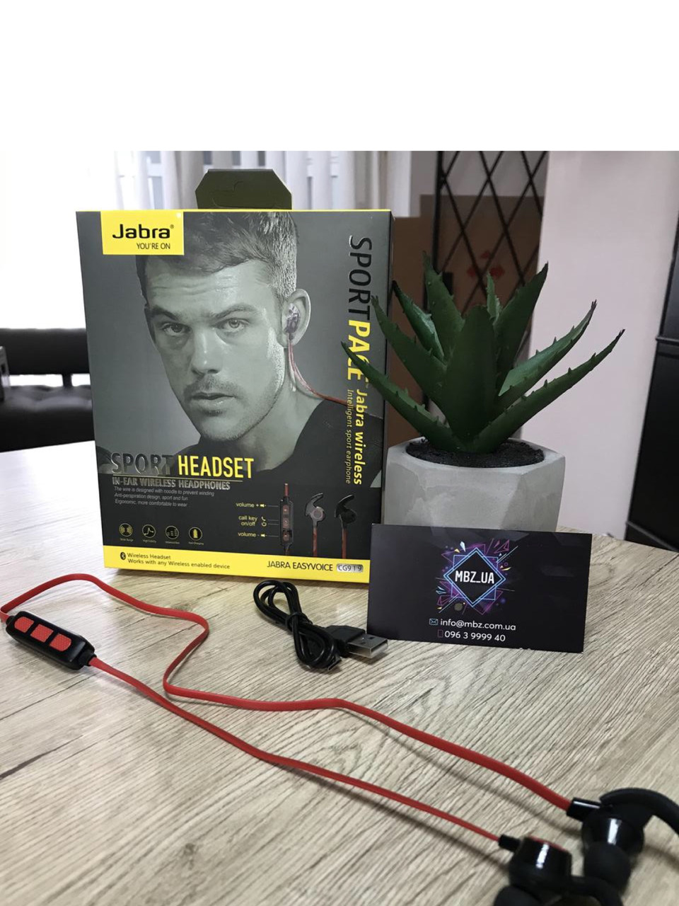 Навушники Jabra Sport Bluetooth JD-19 навушники для спорту Червоні