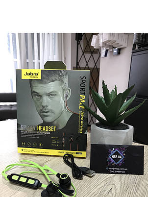 Навушники Jabra Sport Bluetooth JD-19 навушники для спорту Зелені, фото 2