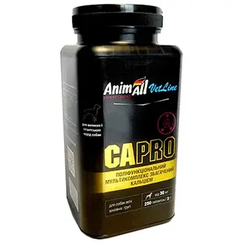 Вітаміни AnimAll VetLine Ca PRO для великих порід собак 2 м × 250 табл