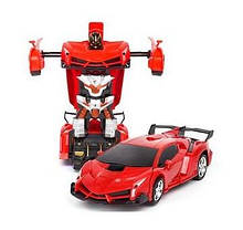Машинка-трансформер с пультом Lamborghini Robot Car Size 1:18 Красная