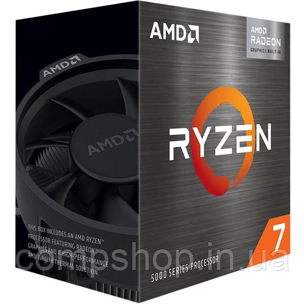 Процесор Процесор AMD sAM4 Ryzen 7 5700G  8C/16T, 3.8GHz-4.6GHz, 65Вт  Box  (Radeon™ Graphics) (код 125471)