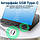 Мультизарядна док-станція з потрійною панеллю для бездротової зарядки + 6 USB портів Addap MCS-819, 100W, фото 6